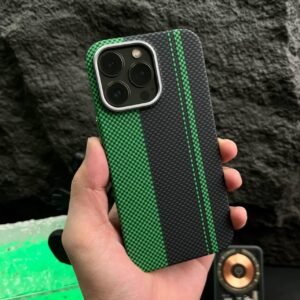 Carbon Fusion iPhone Case - Green Black